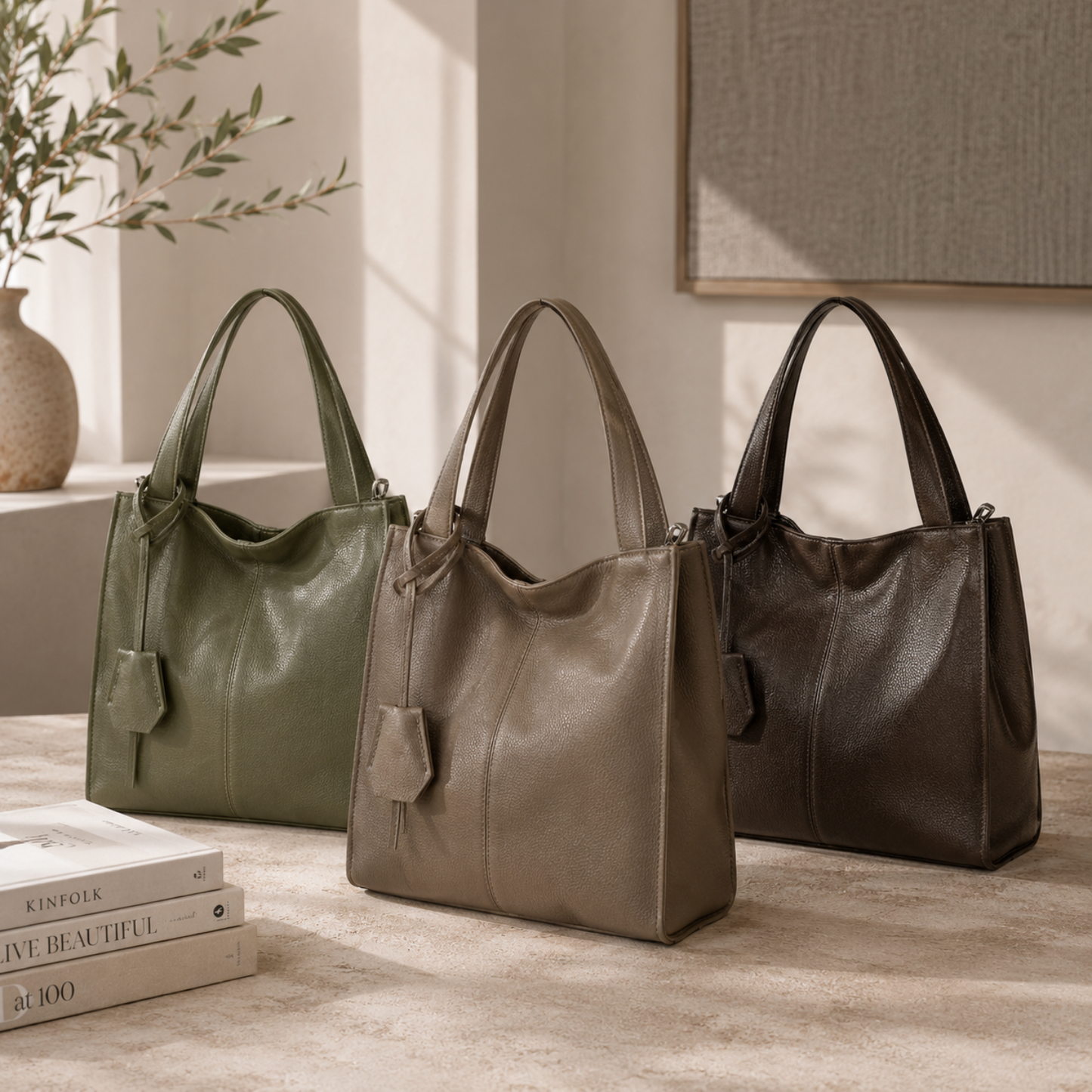Borsa Zoe a Spalla in Pelle Italiana.