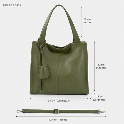 Borsa Zoe a Spalla in Pelle Italiana.