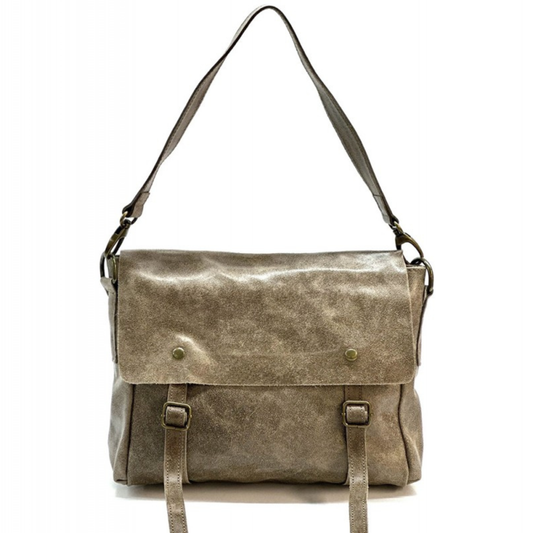 Borsa Donna Messenger Violetta in Pelle Scamosciata Italiana