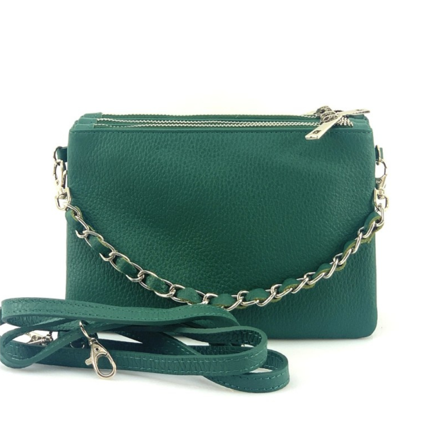 Pochette Fernanda in Pelle con Tracolla Removibile