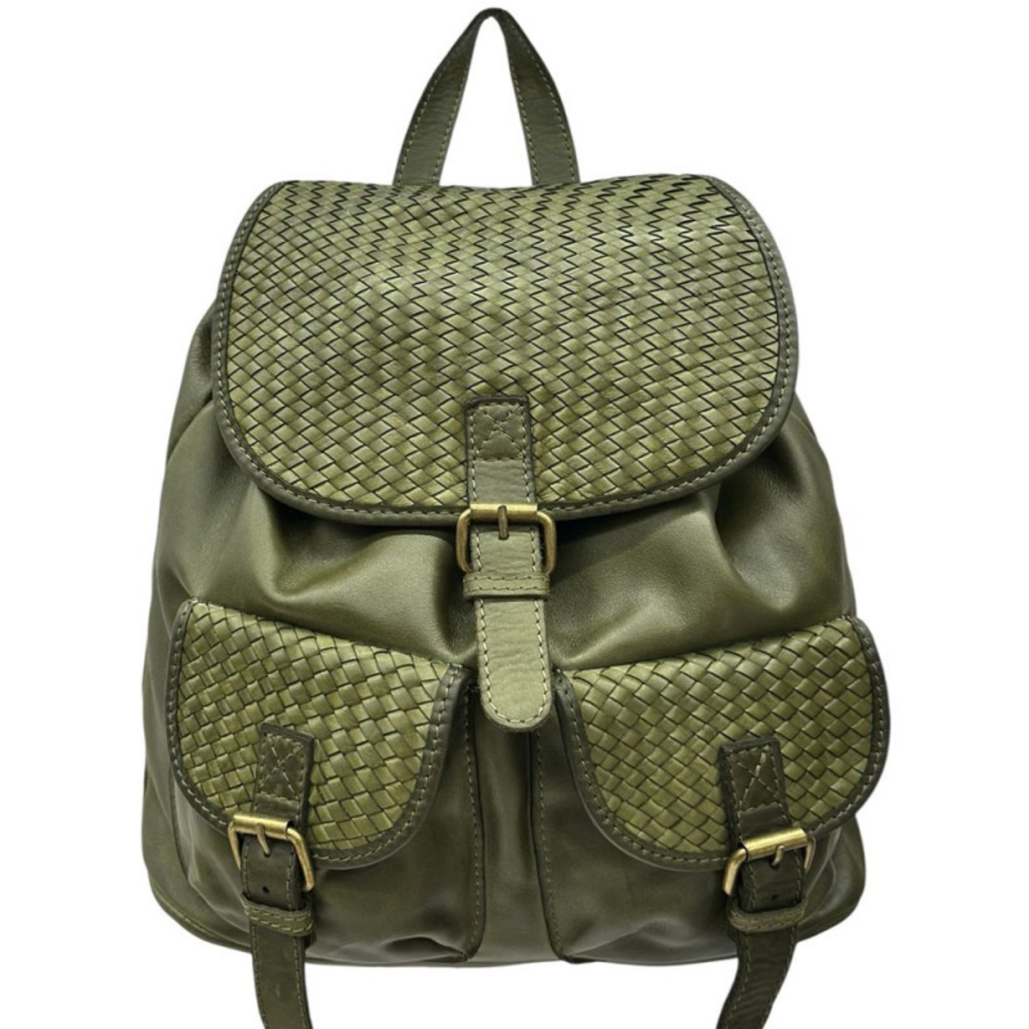 Zaino Marinella in Pelle Lavata Made in Italy