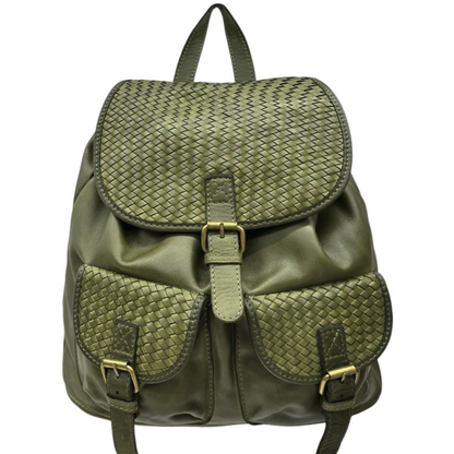 Zaino Marinella in Pelle Lavata Made in Italy