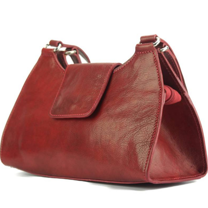 Borsa Floriana in Pelle – Borsa a Mano Donna